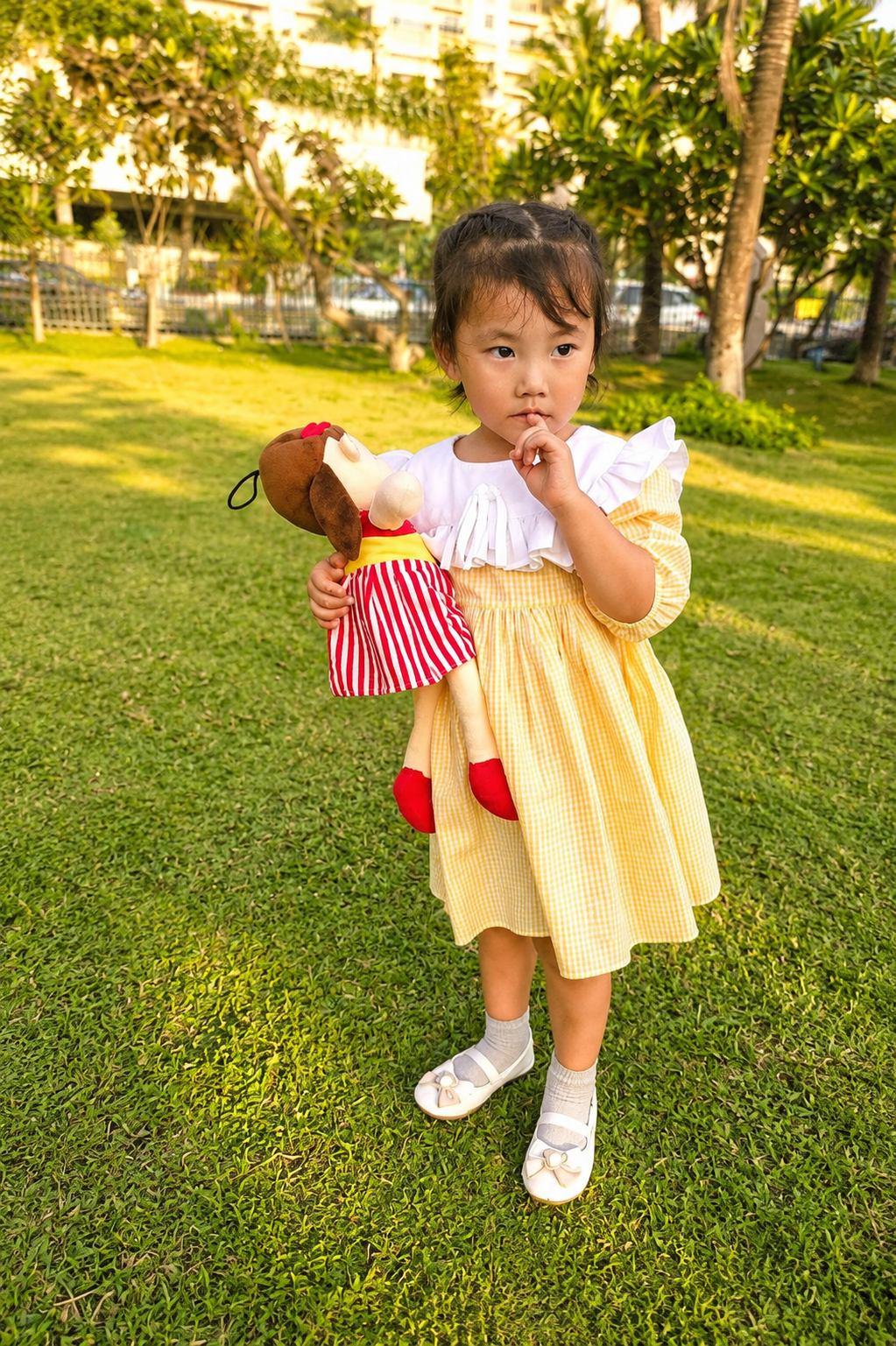 The Little Sunshine Bib Dress